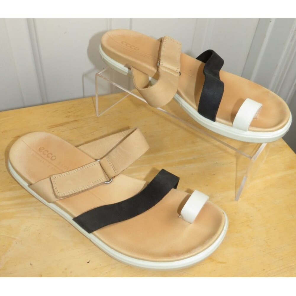 ECCO Simpil Flat Toe Loop Sandal EU Size 38 (US 7-7.5) Tri-Color